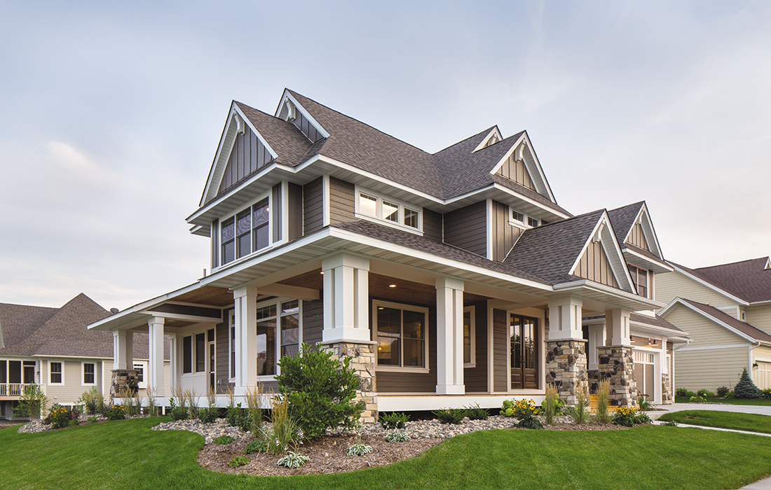 LP® Panel & Vertical Siding on modern home
