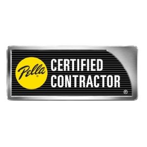 Pella® Certified Contractor® logo for casement windows